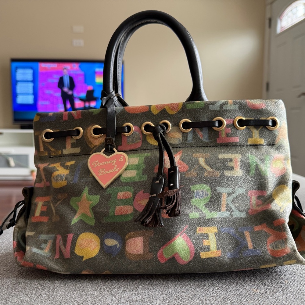 Dooney & Bourke Y2K Doodle Tassel Tote